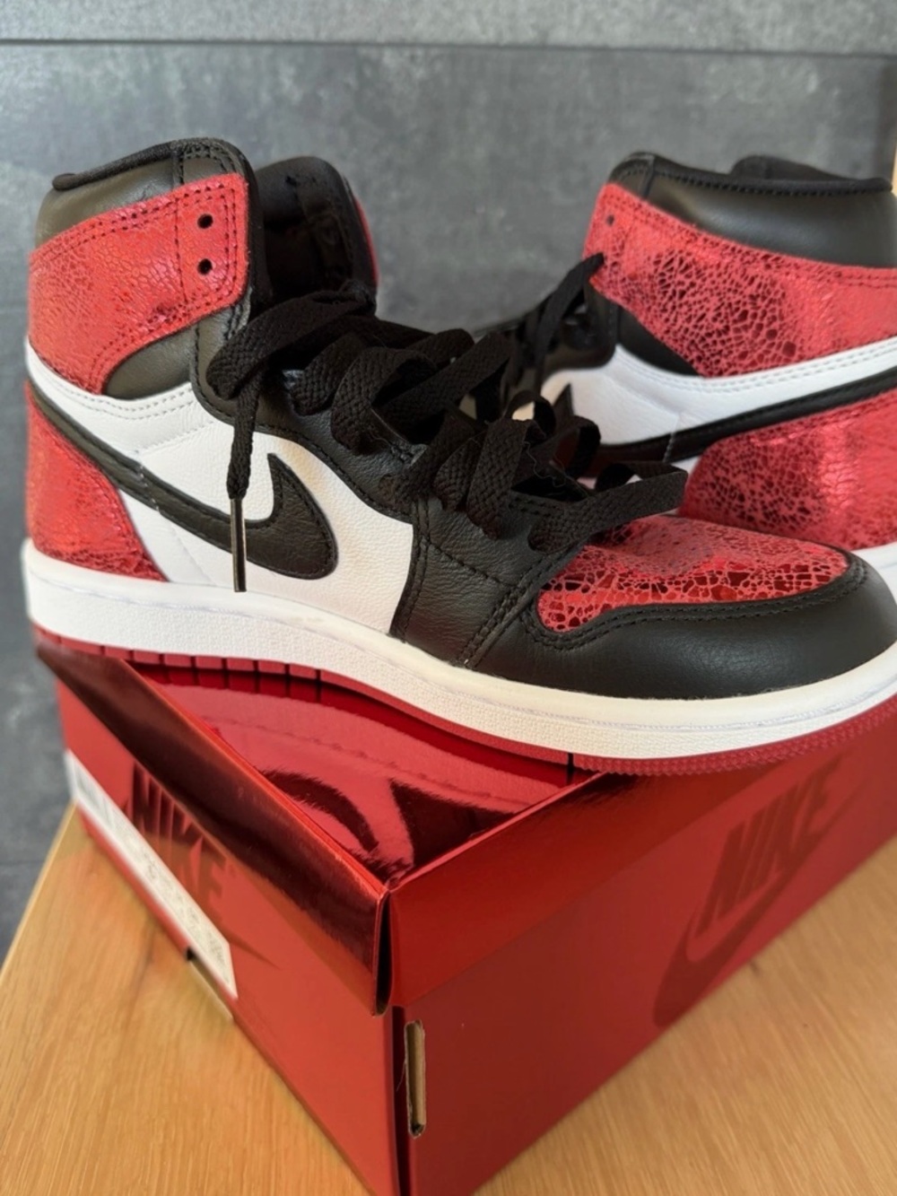 Nike Bright Red Outsole with Embossed Swoosh
